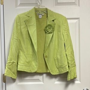 Peter Nygard Lime Green Blazer